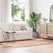 Flossteppe med lang luv NAVARRA beige 120x170 cm polyester