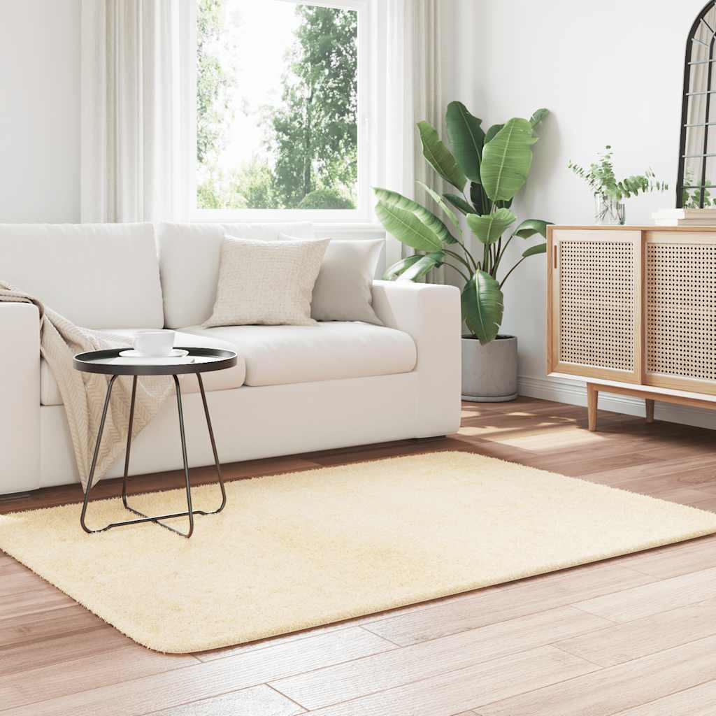 Flossteppe med lang luv NAVARRA krem 120x170 cm polyester