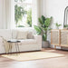 Flossteppe med lang luv NAVARRA krem 120x170 cm polyester