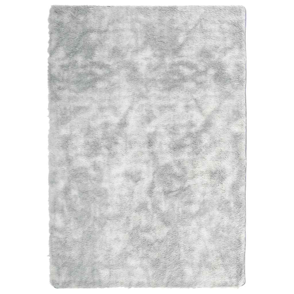 Flossteppe med lang luv NAVARRA lysegrå 120x170 cm polyester