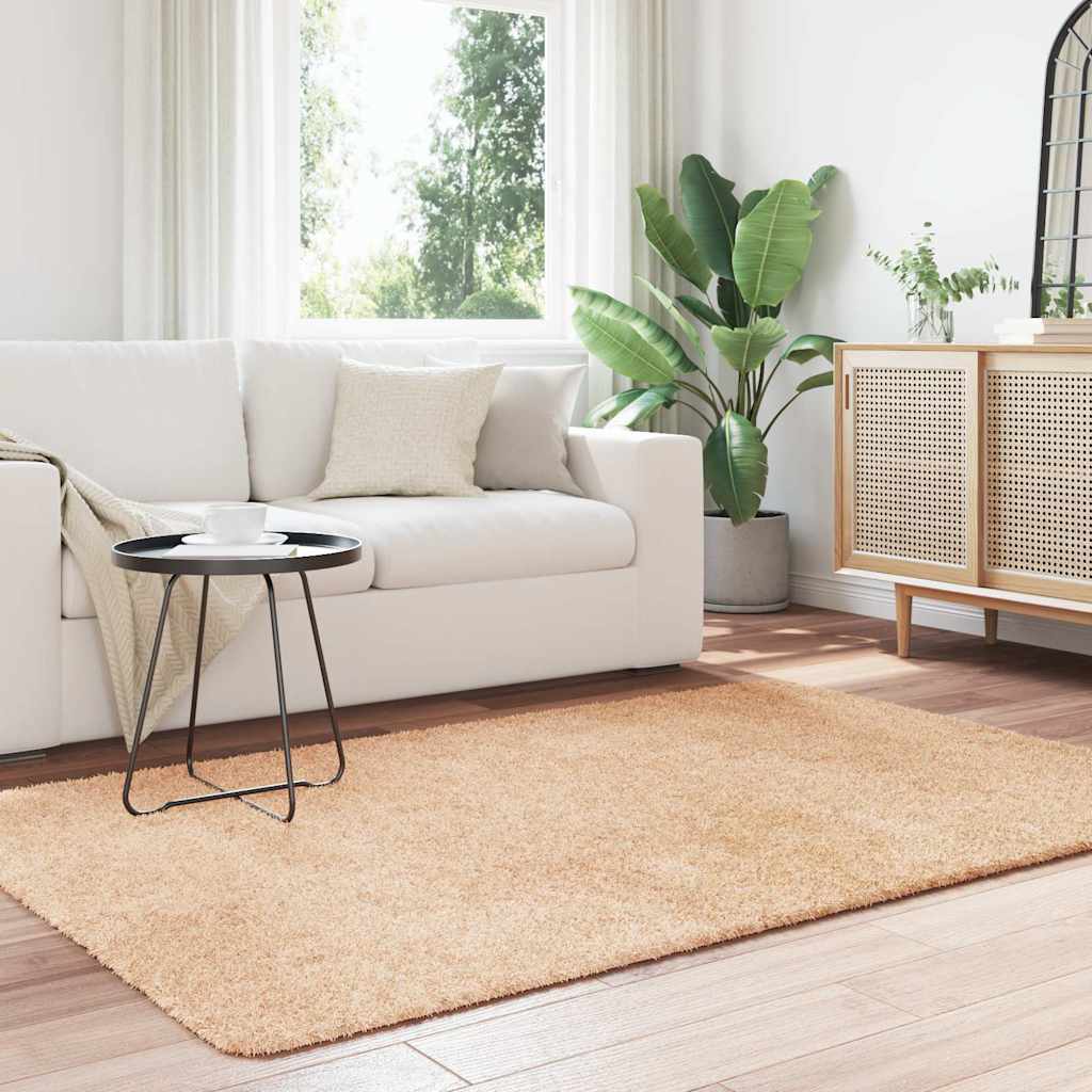 Flossteppe med lang luv NAVARRA beige 130x200 cm polyester