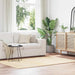 Flossteppe med lang luv NAVARRA krem 130x200 cm polyester