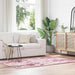 Flossteppe med lang luv NAVARRA støvet rosa 130x200cm polyester vidaXL