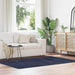 Flossteppe med lang luv NAVARRA marine 130x200 cm polyester vidaXL