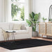 Flossteppe med lang luv NAVARRA svart 160x230 cm polyester