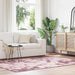Flossteppe med lang luv NAVARRA støvet rosa 160x230cm polyester
