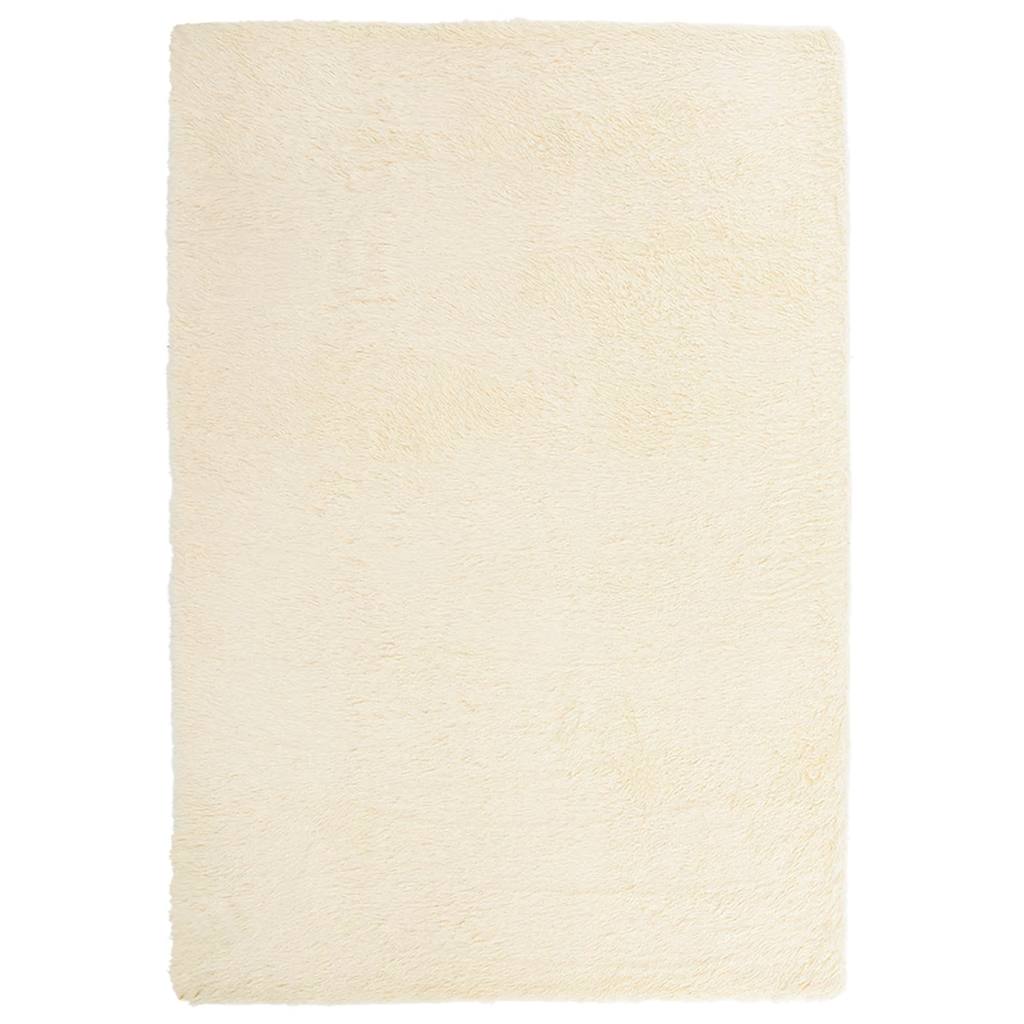 Flossteppe med lang luv NAVARRA krem 200x290 cm polyester