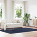Flossteppe med lang luv NAVARRA marine 200x290 cm polyester