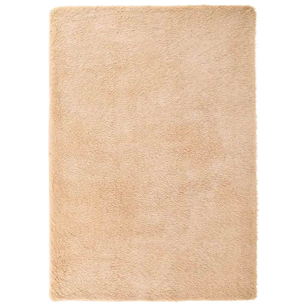 Flossteppe med lang luv NAVARRA beige 240x340 cm polyester vidaXL