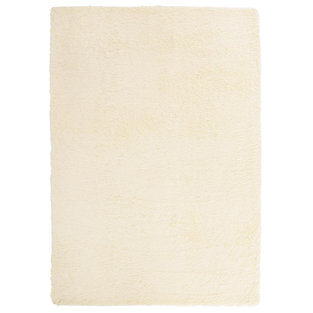 Flossteppe med lang luv NAVARRA krem 240x340 cm polyester