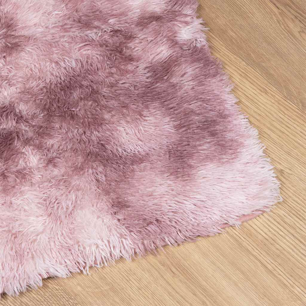 Flossteppe med lang luv NAVARRA støvet rosa 240x340cm polyester
