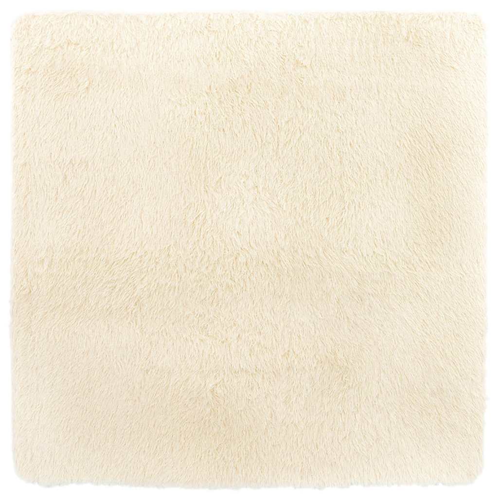 Flossteppe med lang luv NAVARRA krem 120x120 cm polyester