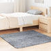 Flossteppe med lang luv NAVARRA lysegrå 120x120 cm polyester
