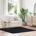 Flossteppe med lang luv NAVARRA svart 160x160 cm polyester