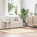 Flossteppe med lang luv NAVARRA krem 160x160 cm polyester