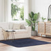 Flossteppe med lang luv NAVARRA marine 160x160 cm polyester