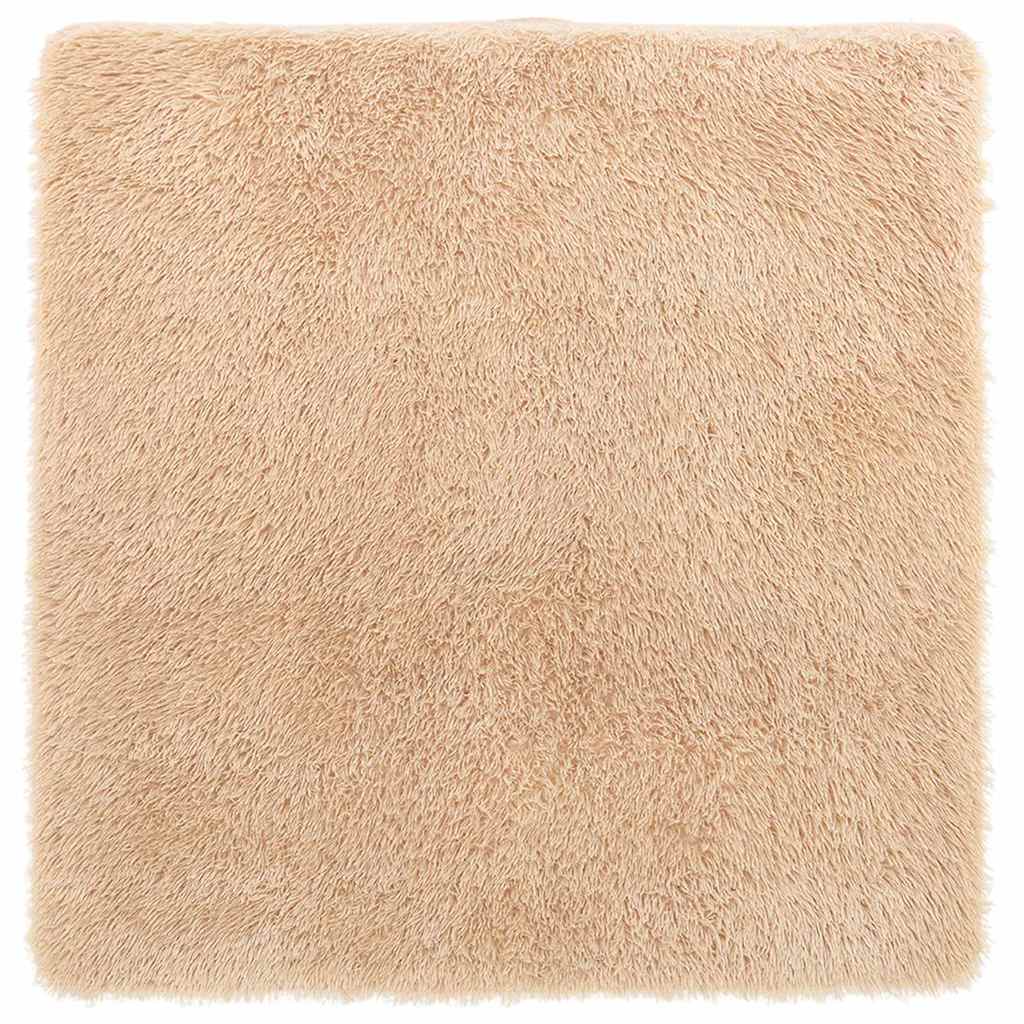 Flossteppe med lang luv NAVARRA beige 200x200 cm polyester