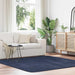 Flossteppe med lang luv NAVARRA marine 200x200 cm polyester