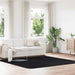 Flossteppe med lang luv NAVARRA svart 240x240 cm polyester
