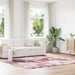 Flossteppe med lang luv NAVARRA støvet rosa 240x240cm polyester