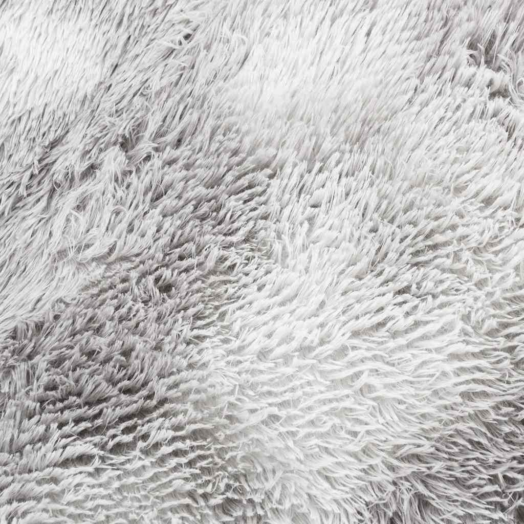 Flossteppe med lang luv NAVARRA lysegrå 240x240 cm polyester
