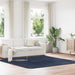 Flossteppe med lang luv NAVARRA marine 240x240 cm polyester