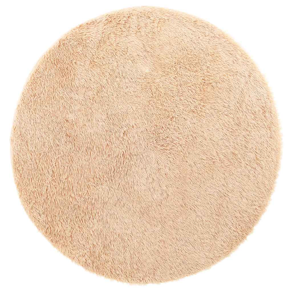 Flossteppe med lang luv NAVARRA beige 100x100 cm polyester