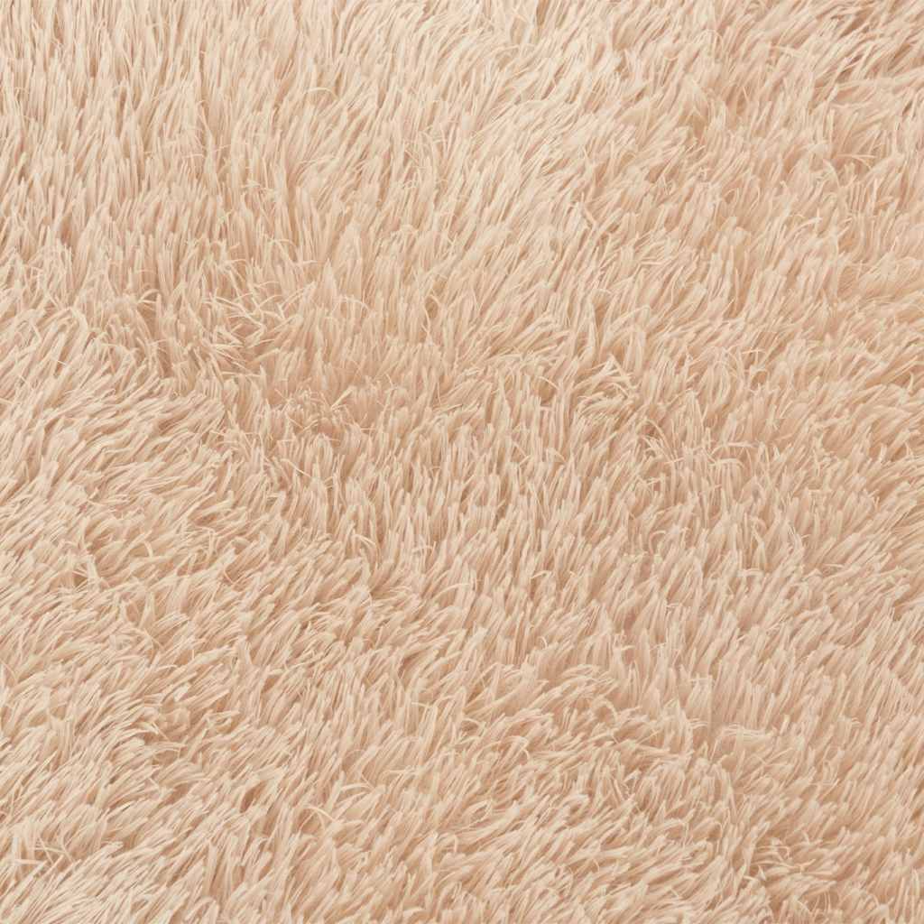 Flossteppe med lang luv NAVARRA beige 100x100 cm polyester