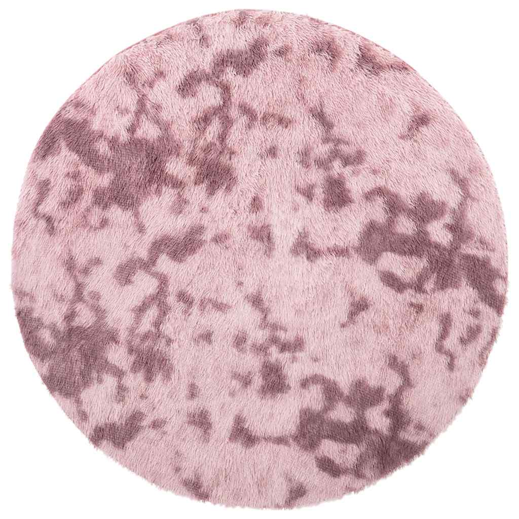 Flossteppe med lang luv NAVARRA støvet rosa 100x100cm polyester vidaXL