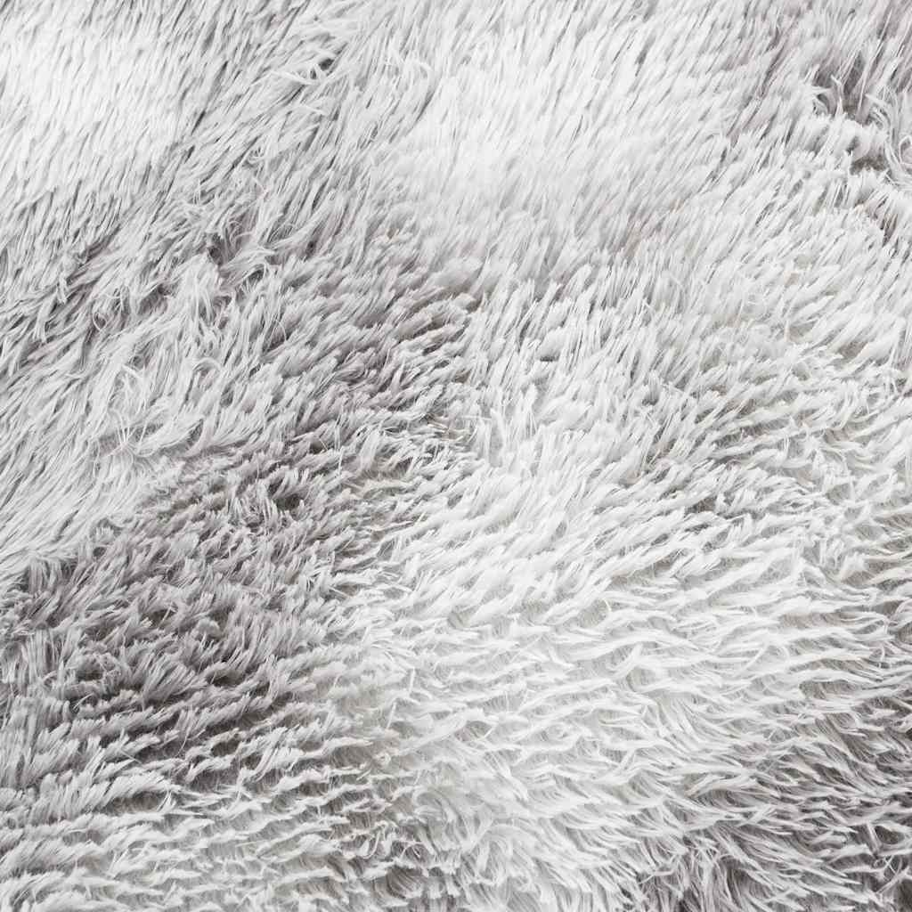 Flossteppe med lang luv NAVARRA lysegrå 100x100 cm polyester
