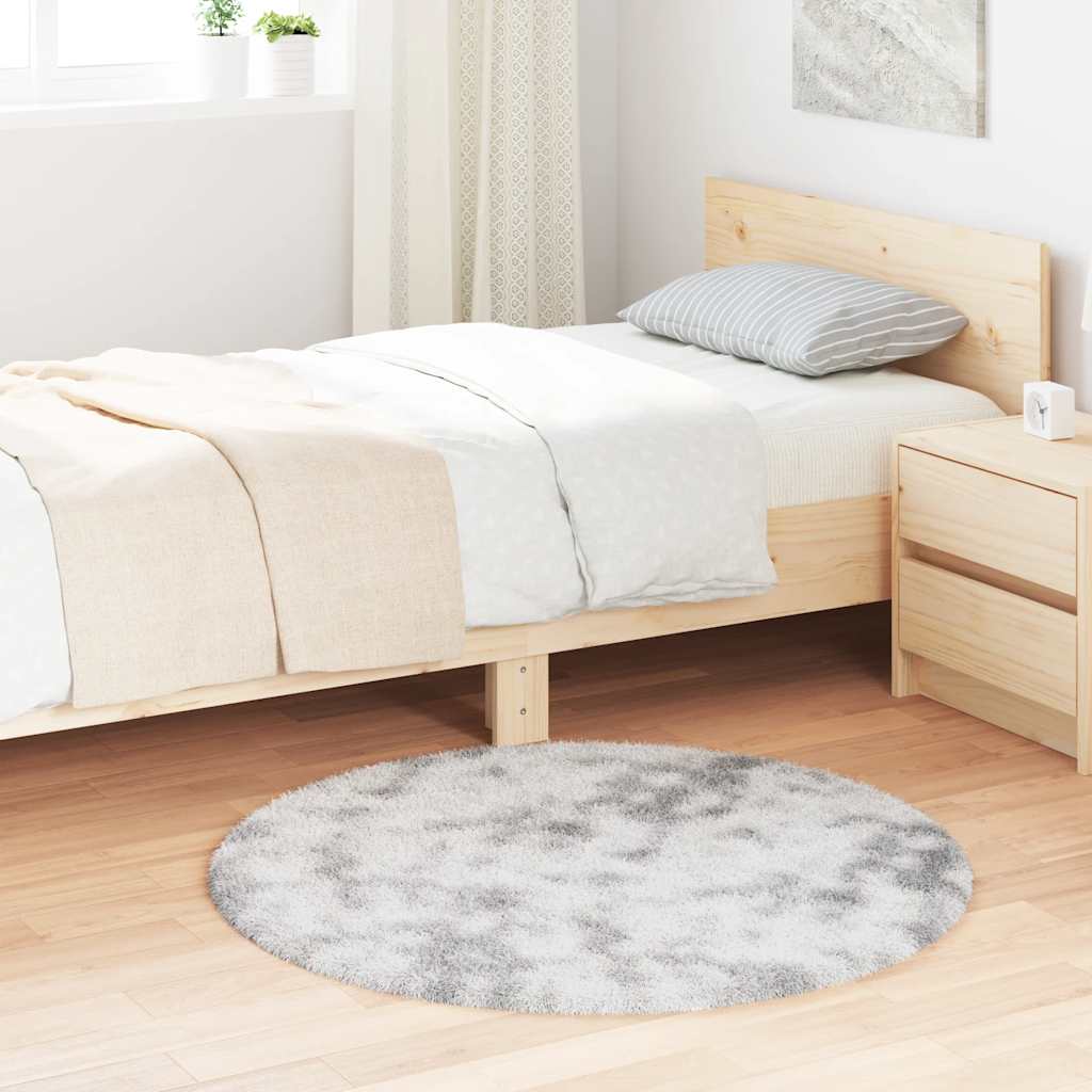 Flossteppe med lang luv NAVARRA lysegrå 100x100 cm polyester