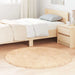 Flossteppe med lang luv NAVARRA beige 120x120 cm polyester vidaXL