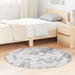 Flossteppe med lang luv NAVARRA lysegrå 120x120 cm polyester
