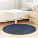 Flossteppe med lang luv NAVARRA marine 120x120 cm polyester