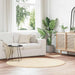 Flossteppe med lang luv NAVARRA krem 160x160 cm polyester