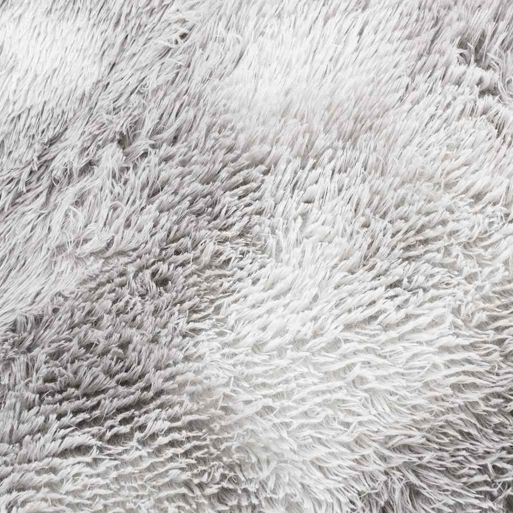Flossteppe med lang luv NAVARRA lysegrå 160x160 cm polyester