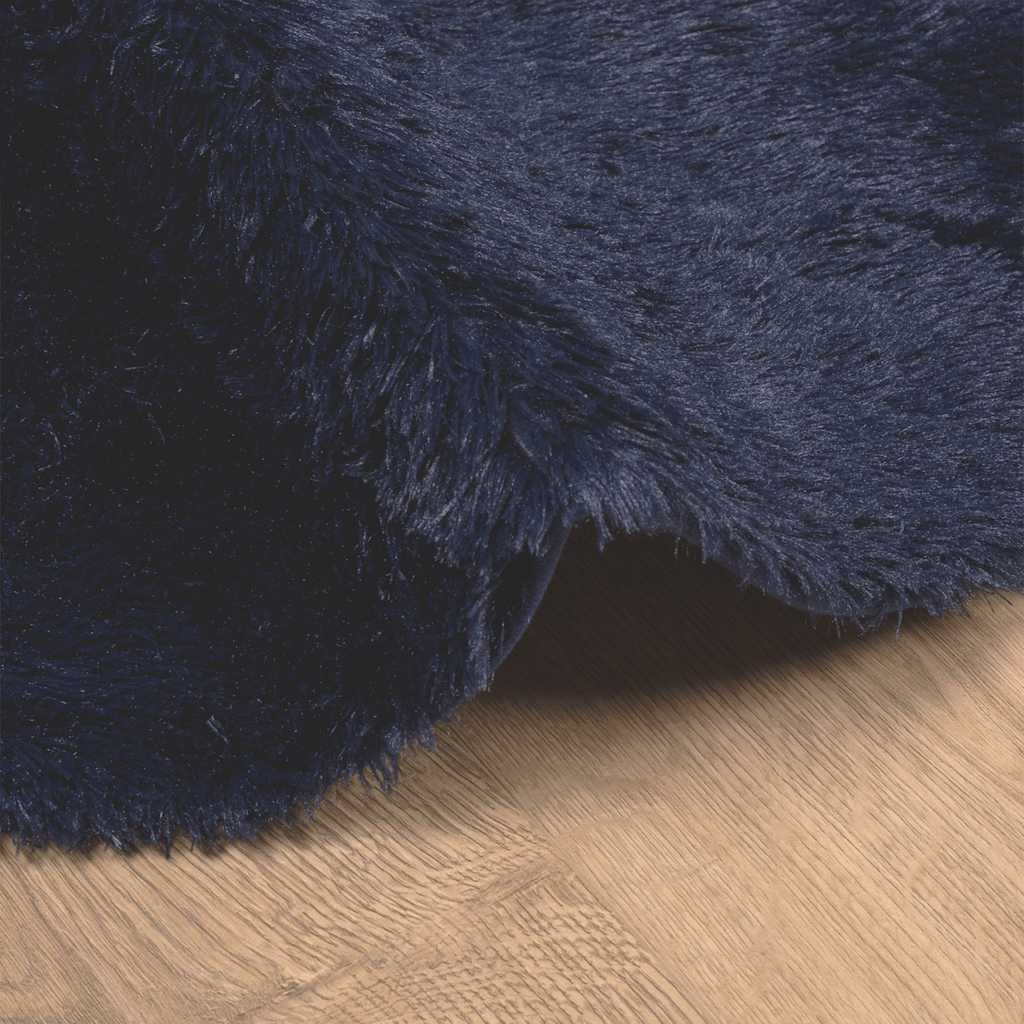 Flossteppe med lang luv NAVARRA marine 160x160 cm polyester vidaXL