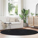 Flossteppe med lang luv NAVARRA svart 200x200 cm polyester