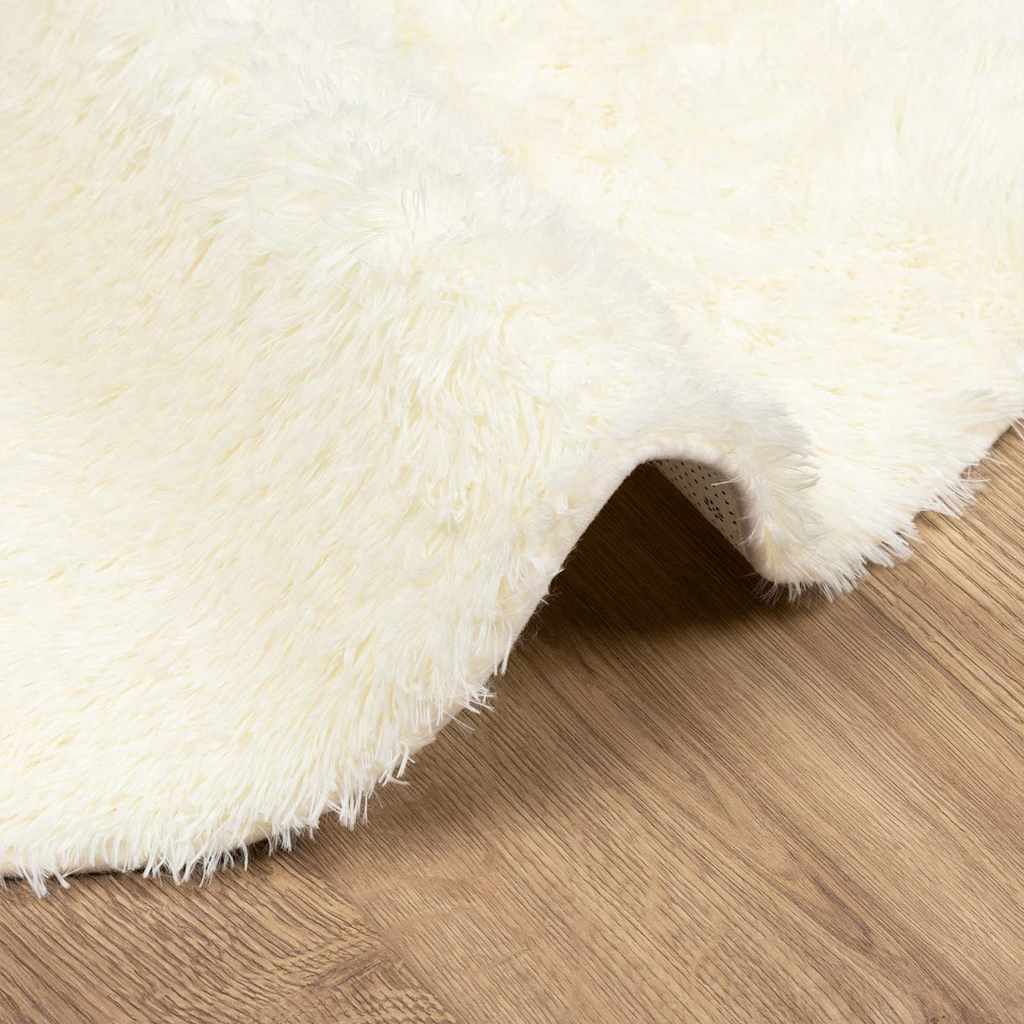 Flossteppe med lang luv NAVARRA krem 200x200 cm polyester