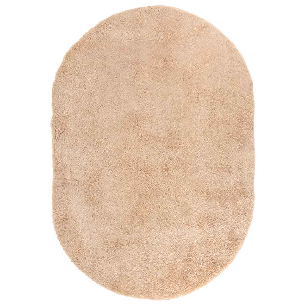Flossteppe med lang luv NAVARRA beige 300x200 cm polyester
