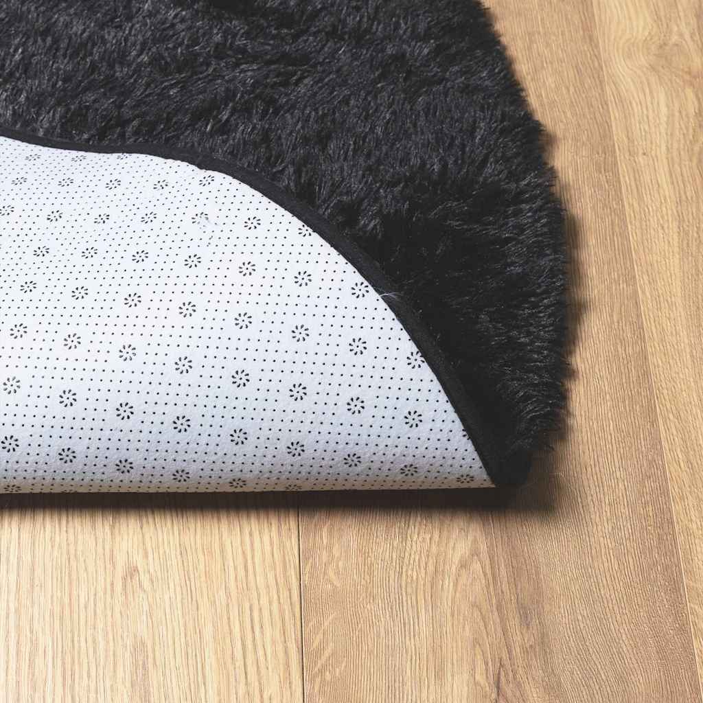 Flossteppe med lang luv NAVARRA svart 300x200 cm polyester vidaXL