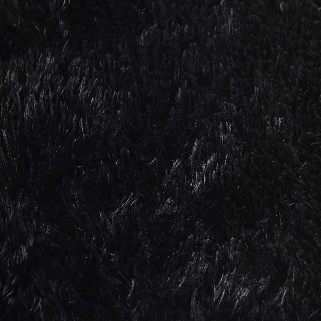 Flossteppe med lang luv NAVARRA svart 300x200 cm polyester vidaXL