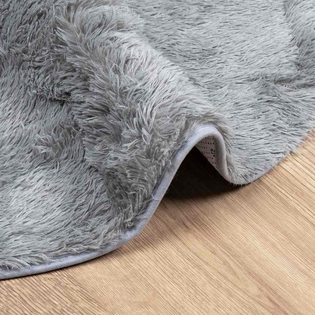 Flossteppe med lang luv NAVARRA lysegrå 300x200 cm polyester vidaXL