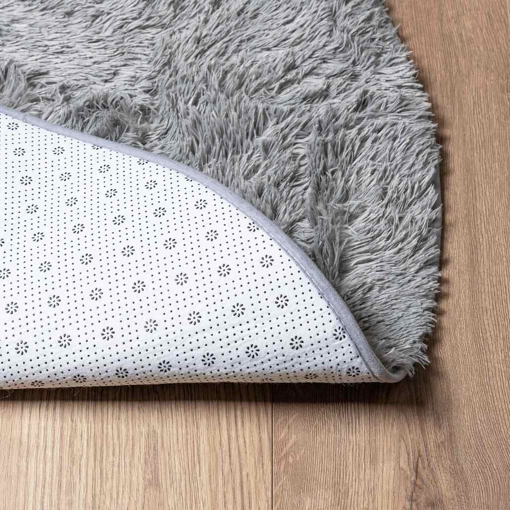 Flossteppe med lang luv NAVARRA lysegrå 300x200 cm polyester vidaXL