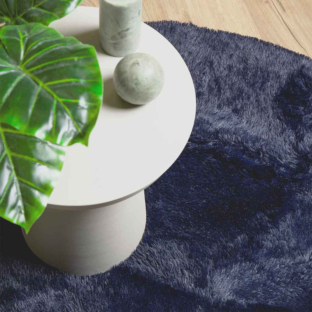 Flossteppe med lang luv NAVARRA marine 300x200 cm polyester