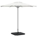 Vektplater for parasoll 4 stk svart granitt trekantet 14 kg