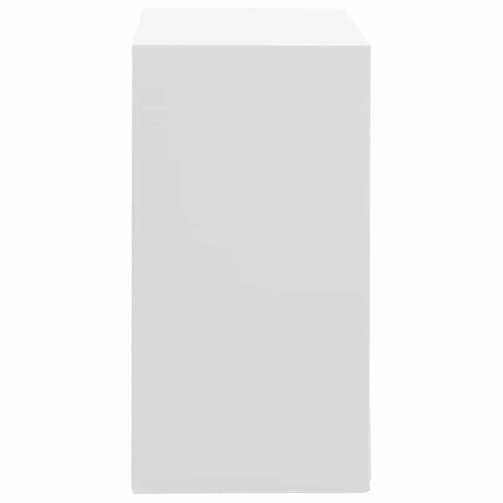 Smykkeskrin 10-lags med klokkeholdere hvit 29x20,5x40,5 cm
