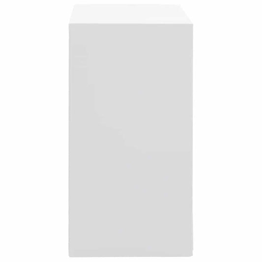 Smykkeskrin 10-lags med klokkeholdere hvit 29x20,5x40,5 cm
