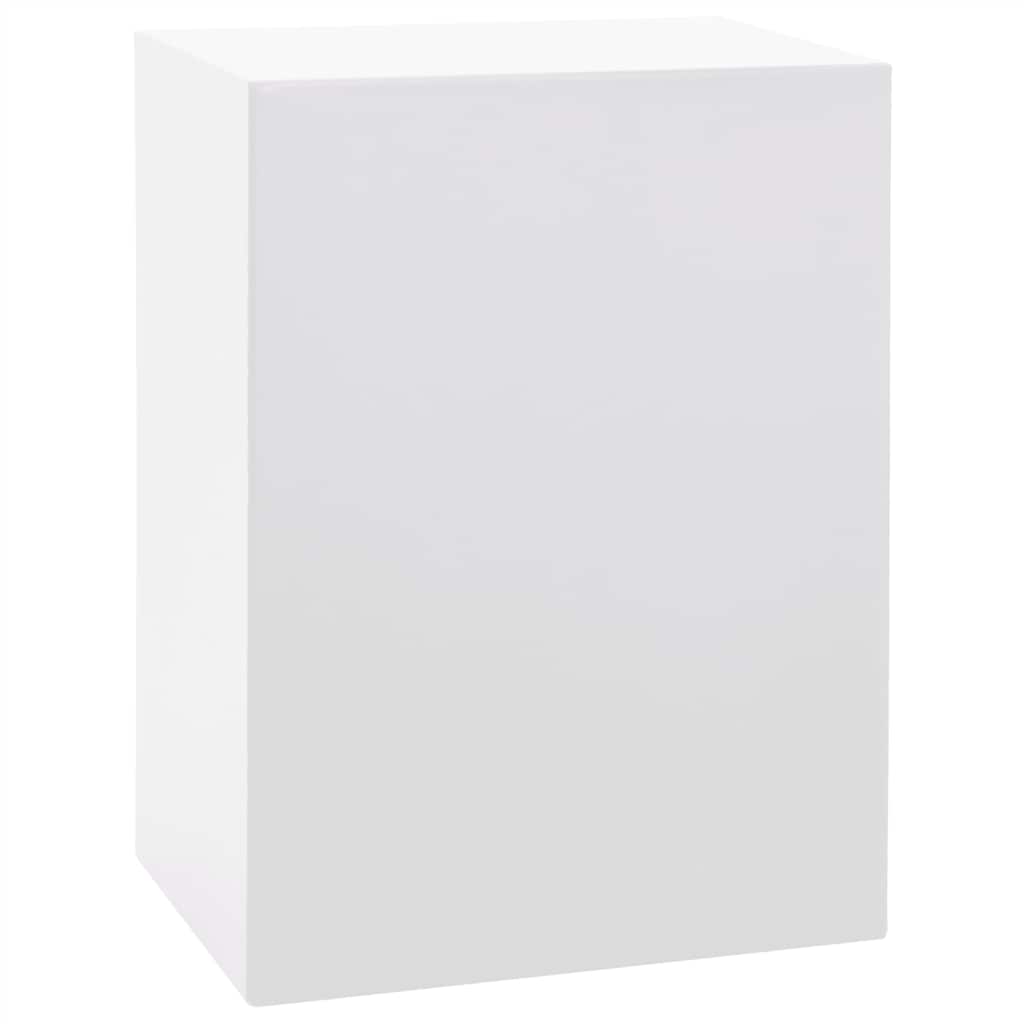 Smykkeskrin 10-lags med klokkeholdere hvit 29x20,5x40,5 cm