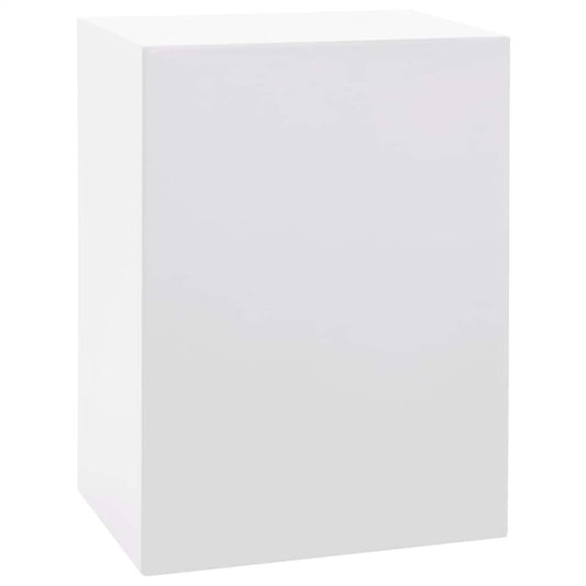 Smykkeskrin 10-lags med klokkeholdere hvit 29x20,5x40,5 cm